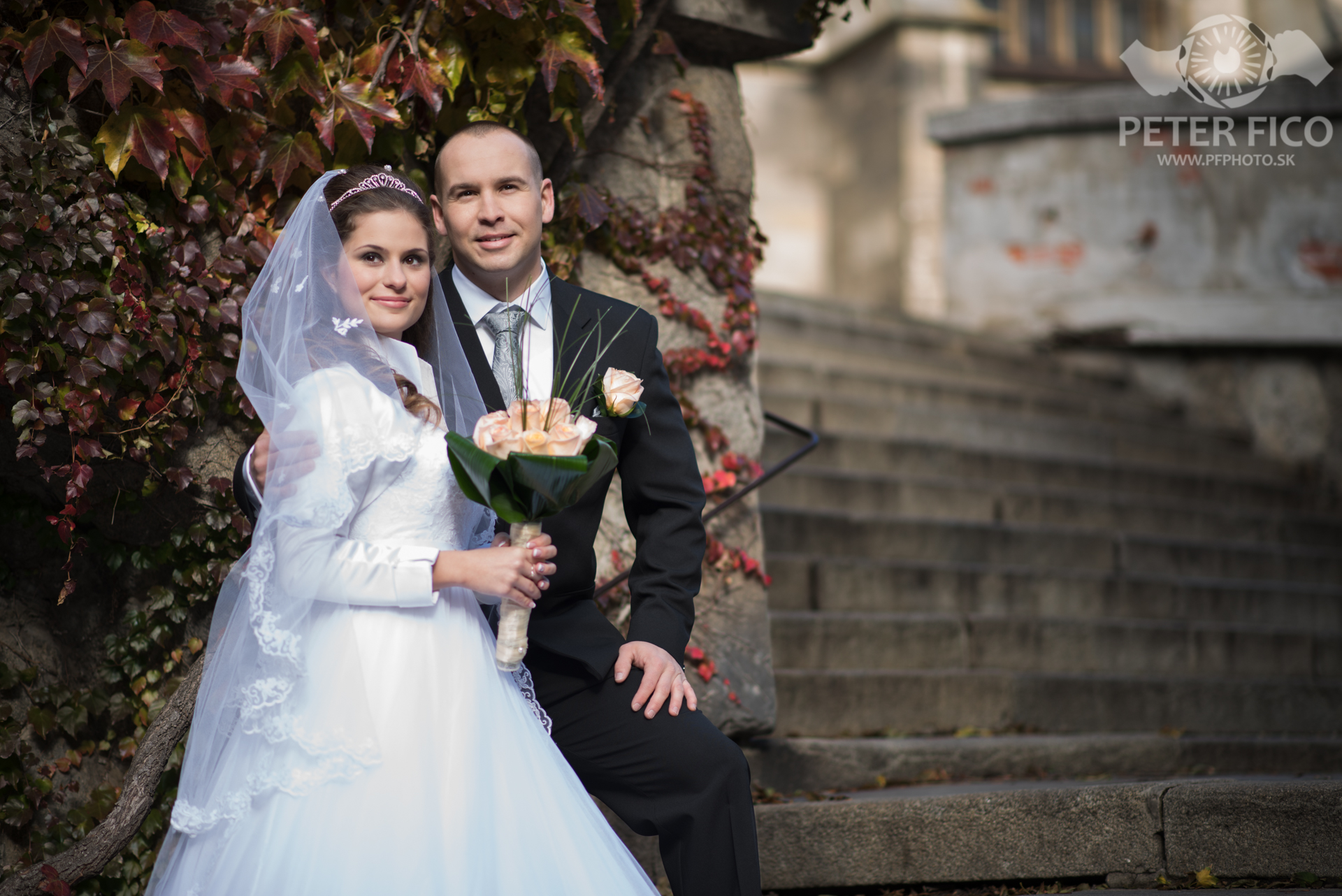 Krásne svadobné portréty v bratislave. Svadobný fotograf Peter Fico